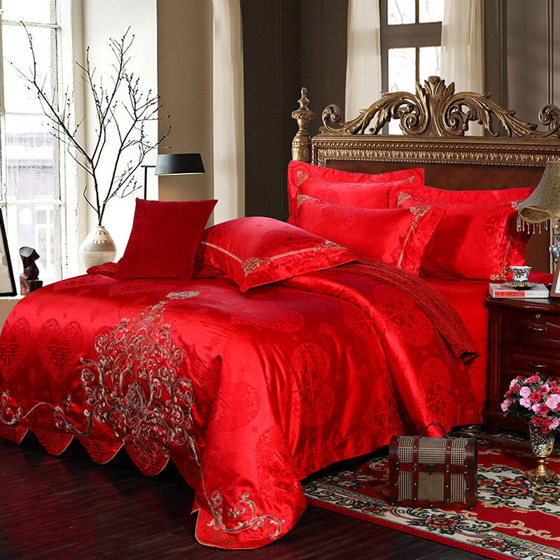 【北極絨家紡】婚慶繡花四件套 雙喜臨門，獻禮人生高光時刻